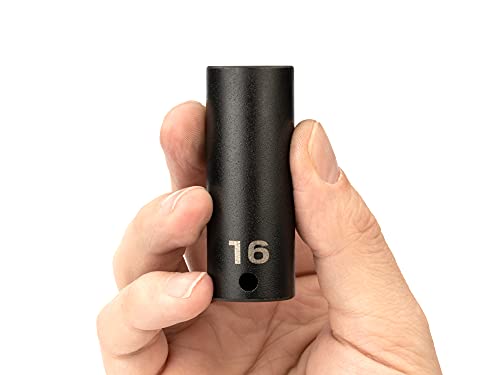 Image of TEKTON 3 /8 Inch Drive x 16 mm Deep 6-Point Impact Socket | SID13116