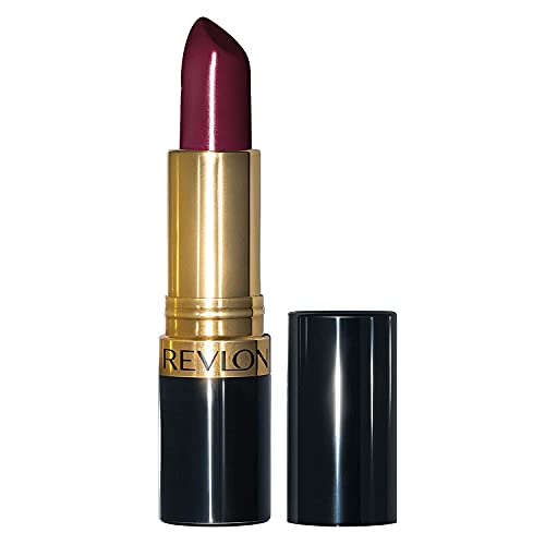 Revlon Super Lustrous, Rouge à Lèvres Hydratant, Enrichi en Vitamin E et Huile d'Avocat, Couleur Vibrante, Teinte Black Cherry (477)
