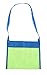 KIRALOVE - Borsa da Spiaggia Porta Giocattoli Bambini Rete Porta Oggetti Comoda Anti Sabbia Pratica Ideale per Il Mare Piscina Barca Verde e Blu