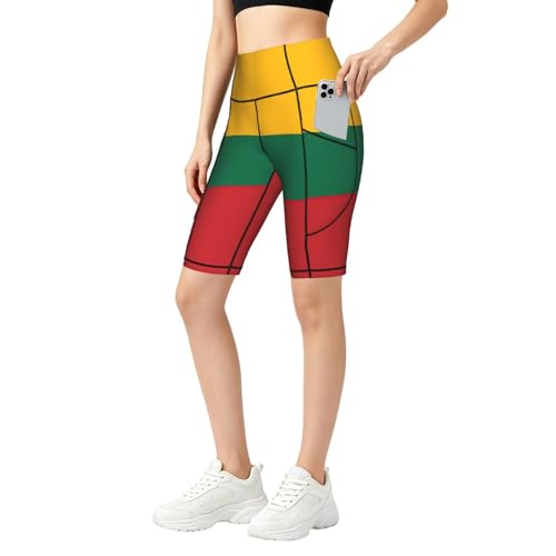 Legging de gym Lituanie : pantalon stretch taille haute style décontracté
