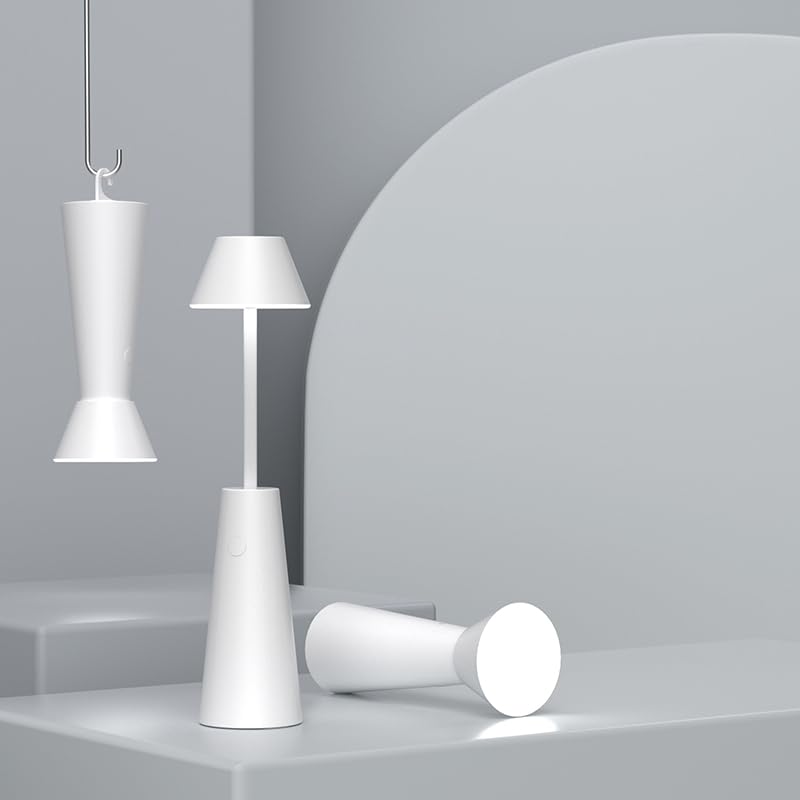 Portable Wireless LED Desk Lamp, Height Adjustable Table Lam