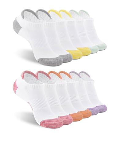 Low Cut Socks for Womens Athletic Cushioned Socks Ankle Cotton Sock