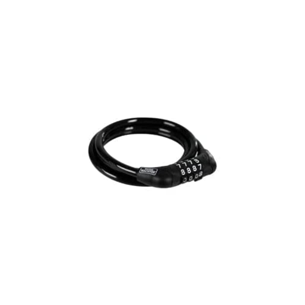 Burg-Wächter 2640 Bicycle Lock with Key, Spiral Lock, Anti-Theft Protection, Cable Lock, Steel Cable Lock, 150 cm Long, Diameter 10 mm, 1230 150, Black