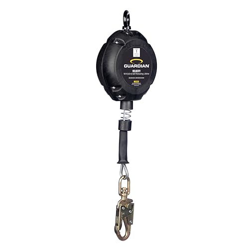 Image of Guardian 42000 Velocity Class 1 Cable Self-Retracting Lifeline (SRL) with Carabiner | 16 ft | Class 1 | ANSI and OSHA Compliant
