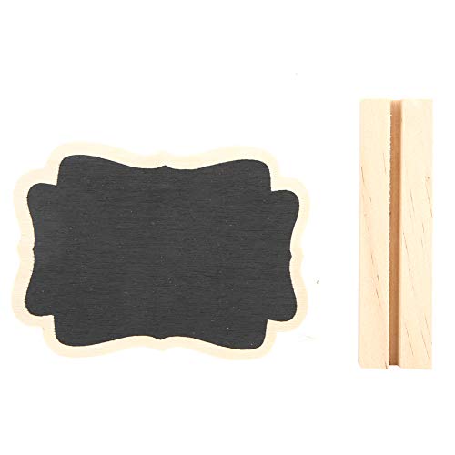 Mini pizarra de madera duradera con acabado natural elegante 6