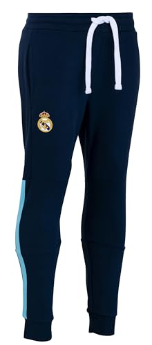 Real Madrid - Pantalón muletón para hombre, colección oficial de fútbol