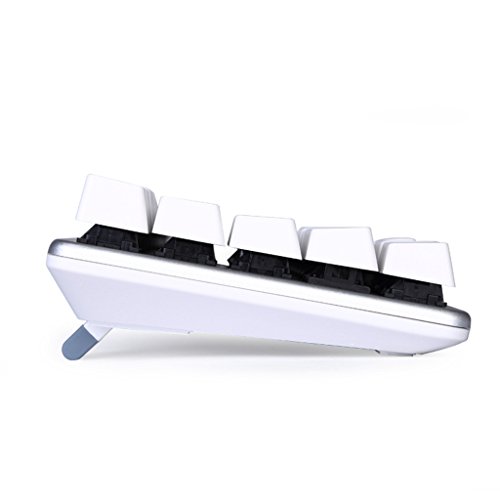 Image of Qisan Happy Deals 10% Discount Off Mechanical Keyboard Gaming Keyboard Blue Switch 68-Keys Mini Design (60%) Gaming Wired Keyboard White Silver Magicforce