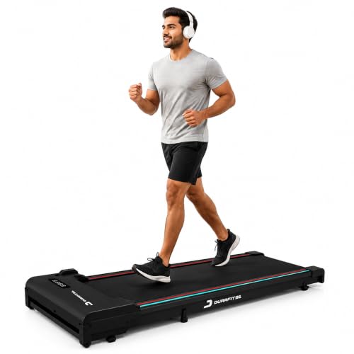 Image of Durafit91 Wiggl Vibration Walkpad for Home | 3HP Peak Motorised Walking Pad| 10 km /h Speed | 120 kg Capacity| Walking, Jogging & 4 Level of Vibration Massage | LED Display | Remote Control | Black