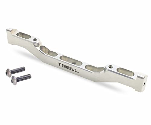 Support de châssis central SCX6 en aluminium 7075 TREAL argent pour Axial Jeep 1/6