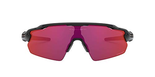 Oakley Men s OO9211 Radar EV Pitch Shield Sunglasses, Polished Black Prizm Field, 38 mm