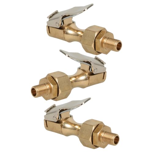 STOBAZA 3Pcs Tire Chuck Clip Heavy Duty Air Chuck Quick Truck Car Tire Inflator Durable and Reliable Tire Inflating Accessories
