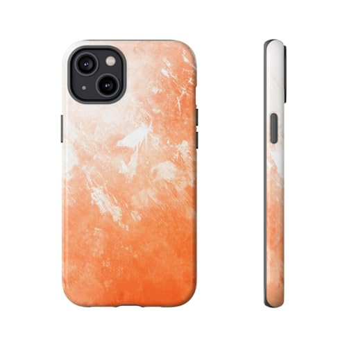 Coque iPhone 14 Plus Orange Painterly Texture pour sublimer votre style au quotidien
