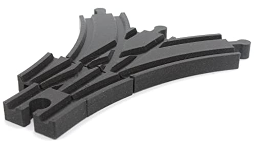 Locorico - Mechanical Switches for Wooden Train Track compatible Brio (3 ways), Black, 16.5 x 8 cm - Image 3