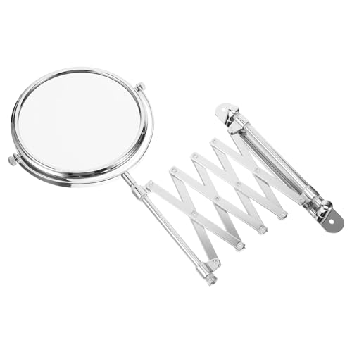 Miroir double face rotatif à structure extensible et support mural compact ajustable - 2