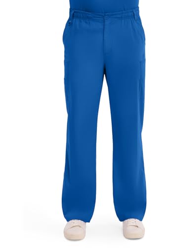 Dickies Men's Pull-On Pant with 7 Pockets Elastic Waistband with Button Closure 81006, Royal, 4X-Large
