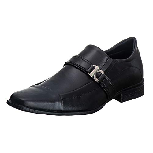 Sapato Social Adulto Masculino Calce Fácil - AS255 Cor: Preto;Tamanho: 40