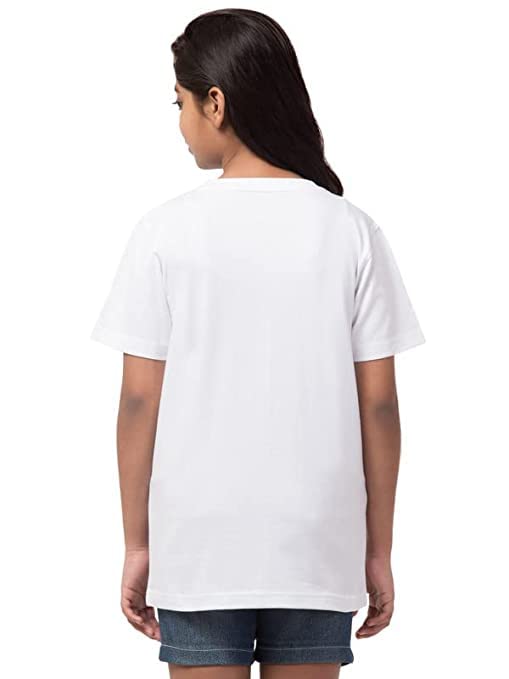 Image of T-Shirt Combo for Boys and Girls Half Sleeves Animal Print Modern New Casual Round Neck Cotton Regular Fit White