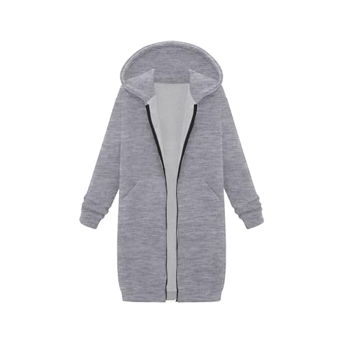 Girls Zip Up Hoodies Oversized Long Hooded Jacket Long Sleeve Sweatshirts Casual Loose Coat 2025 Fall Hoodie with Pocket2
