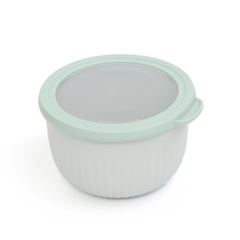 Castey - Envase Alto Redondo con Tapa, Color Verde, 1150 ml, Cierre Hermético, para Conservación de Alimentos, Libre de BPA, Diseño Antiderrames, Apto para el Lavavajillas