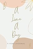 Ya en mundofriki.es: A Line A Day - 5 Year Journal: A Personal Time Capsule To Capture Insights And Moments From Your Daily Life Over A 5-year Period