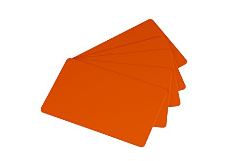 Image of Pack of 500 Orange CR80 PVC Cards | 30 mil by easyIDea