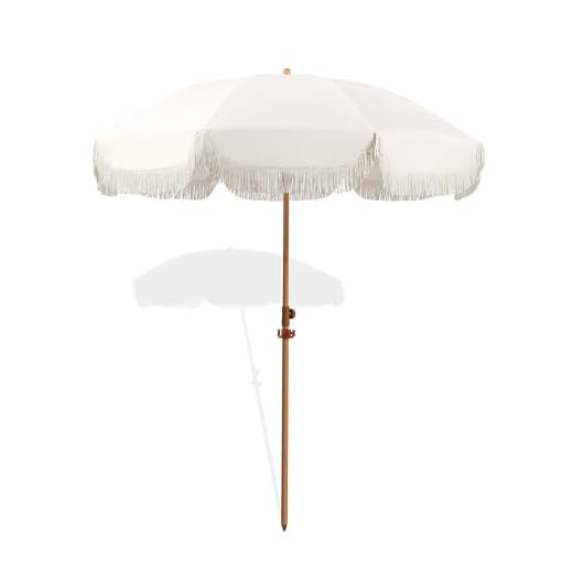 Best color umbrella with light grey cushions and umbrella Seazul Stylish 6.5ft Beach Umbrella