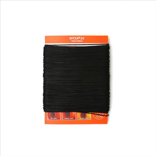 Black 0.6mm RITZA 25 Tiger Thread para Costura miniatura 4