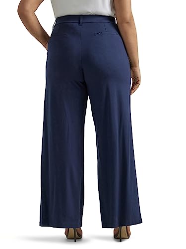 Lee Women's Plus Size Ultra Lux Comfort Any Wear Wide Leg Pant3