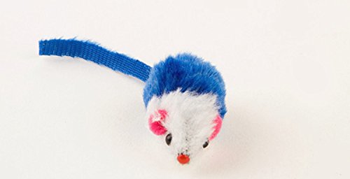 Play Fur Mice Cat Toys – Mixed Bag Of 10 Play Mice With Rattling Sounds – 4 Color Variety Pack Of Catnip Toy #TOP7