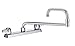 Krowne Commercial Series 8" Center Deck Mount Faucet, 24" Jointed Spout, 13-824L