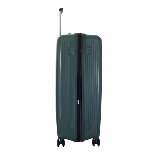 Image of American Tourister 77 CM Hard Shell 8 Spinner Wheel,Expander & Recessed TSA Lock Check-in Trolley Bag for Travel|Large PP Suitcase with Double Zipper,Flexi Packing Straps for Unisex (Green, 77 CM)