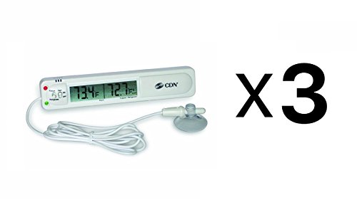 CDN Audio/Visual Refrigerator/Freezer Alarm - Model: TA20 (3-Pack)