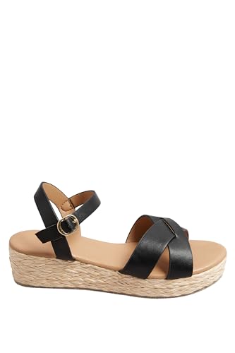 Yours - Platform Espadrille Wedge Sandals In Wide E Fit & Extra Wide Eee Fit - Women's