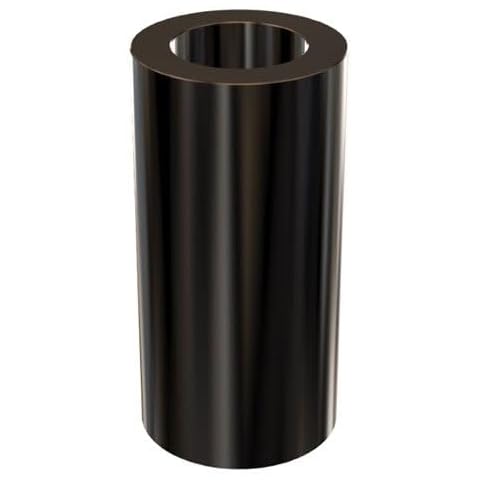 Aluminum Spacer Black 1/2" OD x 5/16" ID x Choose Your Length, Round Spacer Unthreaded Standoff Bushing Plain Finish, Fits Screws Bolts 5/16" or M8 by Metal Spacers Online (1" Length, 10 Pack)… Cover