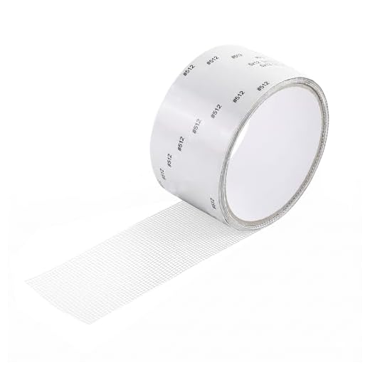 Window Screen Repair Tape for Windows or Doors - 2 in X 6.5 FT (78IN), Self-Adhesive, Cut Freely, Strong Adhesion, Fine Mesh, Soft Material, Windproof & Waterproof (White)