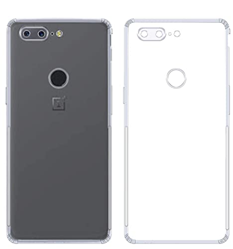 Image of Dashmesh Shopping TPU Shock Proof Protective Anti Shock, Soft Transparent Back Case for Oneplus 5T [Bumper Corners with Air Cushion Technology]