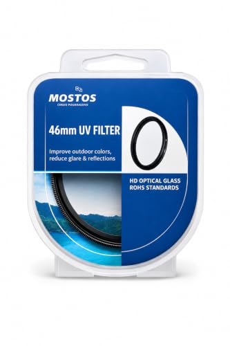 Image of MOSTOS - 46mm Camera UV Filter for Nikon Z50 Z30 and for NIKKOR Z DX 16-50mm f /3.5-6.3 VR Lens (Make Sure O46 Mark is Written On Your Lens)