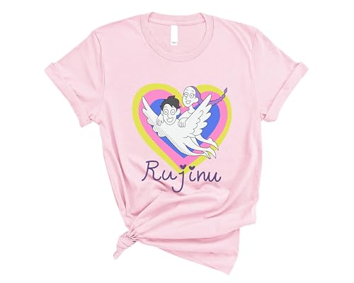 Demon Rujinu Hunters T-Shirt, Korean Pop Concert Outfit, Huntrix Shirt, Demon Pop Hunters Movie Shirt, Anime Lover T-Shirt (Pink, Adult Small)