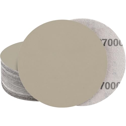 Image of STEBRUAM 20Pcs 150mm Sanding Discs 7000 Grit for Dry and Wet Sanding, Compatible with Random Orbital Sander, Woodworking & Automotive Sandpaper