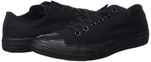 Image of Converse Unisex Chuck Taylor All Star Ox Low Top Classic Black Monochrome Sneakers - 11.5 D(M) US