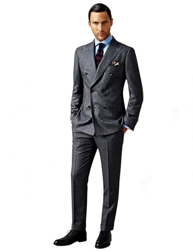 Blazer Formel Homme Veste de Costume Deux Boutons Manteau Business Chic
