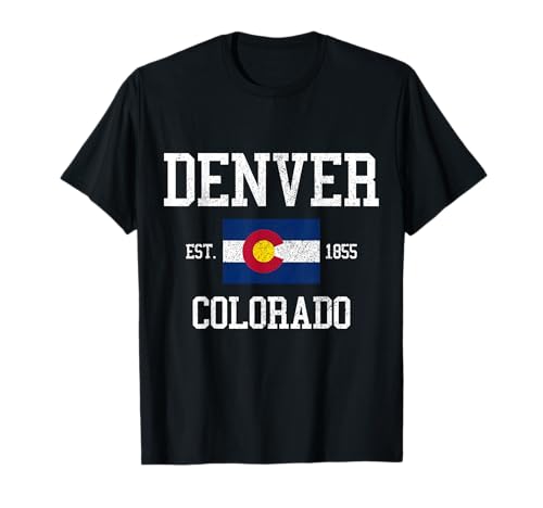 Denver Colorado Vintage Rocky Mountains Pride Souvenir T-Shirt