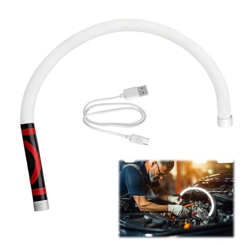 HENGBIRD Lampe de Travail LED Flexible Bâton Lumineux LED Lampe Atelier et Lampe Auto - Lampe Mécanicien Rechargeable Type-C 74,5 cm 300 Lumens 3 Niveaux...