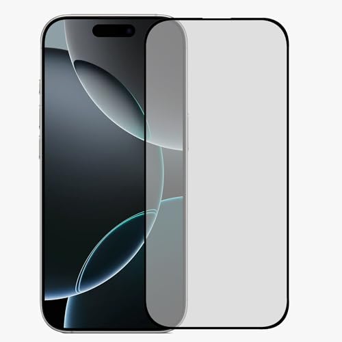 Image of amazon basics Tempered Glass Screen Protector Compatible with iPhone 17 Pro Max Transparent Protective Film [Mat Finish]