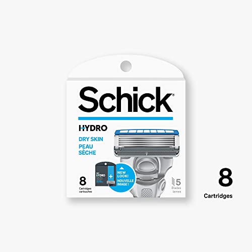 Schick Hydro 5 Sense Hydrate Razor Refills for Men, 8 Count (Pack of 1)