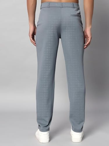 Image of Mehrang Men's Slim Fit Dress Pants, Formal Trousers with Side Pockets, (Pack of 2)