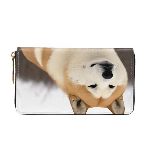 Akita Women Wallets Leather Zip Around Clutch Purses Waterproof Credit Card Holder With Phone Holder Ladies Travel Coin Purse2