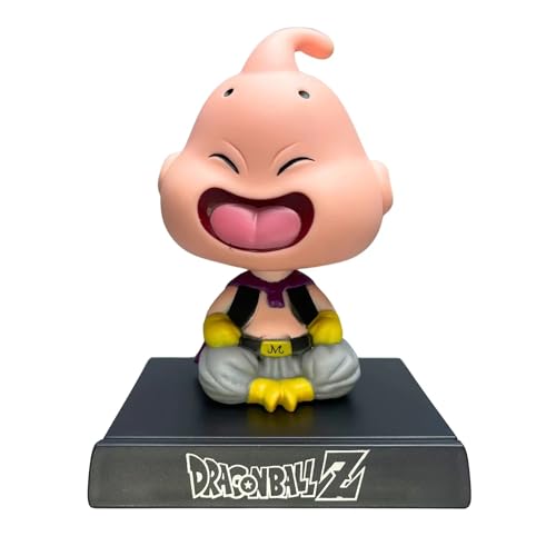 Image of AUGEN Super Hero Majin Buu Action Figure Limited Edition Bobblehead with Mobile Holder for Car Dashboard, Office Desk & Study Table (Pack of 1)