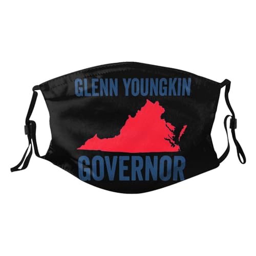 Youngkin For Virginia Governor Adult Dust Mask Adjustable Dust Face with 2 Filter3611