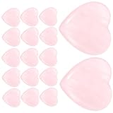 STOBOK 天然水晶ハート型タンブリングストーン 30個 磨かれたくりすたるロック ジュエリー 空間装飾用